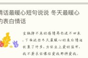 情话暖心15字，表白女生不用愁！